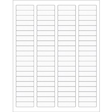 1 3/4 x 1/2" Clear Rectangle Laser Labels-80 Labels per Page