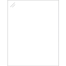 8 1/2 x 11" Crystal Clear Rectangle Laser Labels-1 Label per Sheet