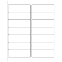 4 x 1 1/3" Weather-Resistant Laser Labels-14 Labels per Sheet