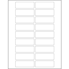 3 x 1" Weather-Resistant Laser Labels-18 Labels per Sheet