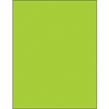 8 1/2 x 11" Fluorescent Green Removable Rectangle Laser Labels-1 Label per Sheet