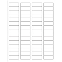 1 3/4 x 2/3" EZ Peel White Rectangle Laser Labels-60 Labels per Sheet