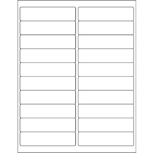4 x 1" EZ Peel White Rectangle Laser Labels-20 Labels per Sheet
