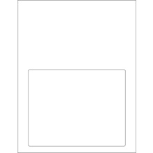 7 1/2 x 5 1/8" Integrated White Laser Labels-1 Labelsper Sheet