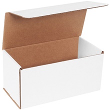 50-10 x 5 x 5" White Corrugated Mailers