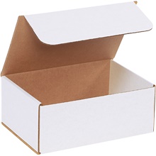 50-10 x 7 x 4" White Corrugated Mailers