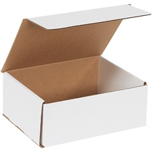 50-10 x 8 x 4" White Corrugated Mailers
