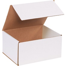 50-10 x 8 x 5" White Corrugated Mailers