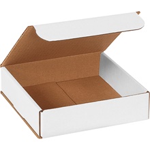 50-8 x 8 x 2" White Corrugated Mailers