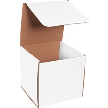 50-8 x 8 x 8" White Corrugated Mailers