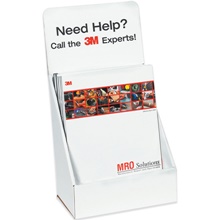 10-9 3/8 x 5 1/2 x 11 3/16" White Literature Counter Display