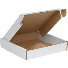50-12 3/4 x 12 1/8 x 3 7/8" White  Deluxe Literature Mailers