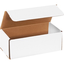 50-10 x 4 7/8 x 3 3/4" White Corrugated Mailers