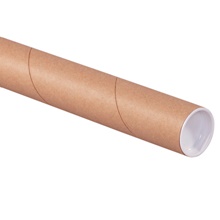 1 1/2 x 24" Kraft Tubes with Caps
