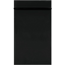 1000-2 x 3" - 2 Mil Black Reclosable Poly Bags
