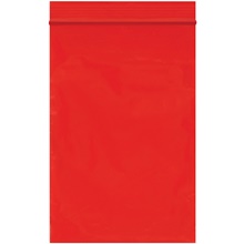 1000-4 x 6" - 2 Mil Red Reclosable Poly Bags