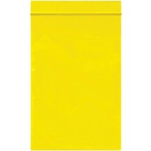 1000-4 x 6" - 2 Mil Yellow Reclosable Poly Bags