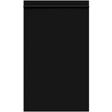 1000-5 x 8" - 2 Mil Black Reclosable Poly Bags