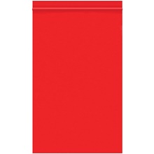 1000-5 x 8" - 2 Mil Red Reclosable Poly Bags
