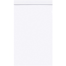 1000-5 x 8" - 2 Mil White Reclosable Poly Bags
