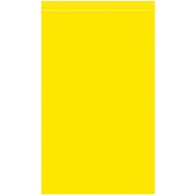 1000-5 x 8" - 2 Mil Yellow Reclosable Poly Bags