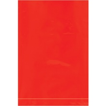 1000-4 x 6" - 2 Mil Red Flat Poly Bags