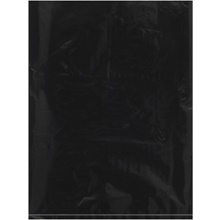 1000-9 x 12" - 2 Mil Black Flat Poly Bags
