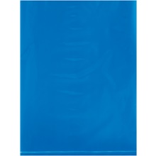1000-9 x 12" - 2 Mil Blue Flat Poly Bags