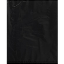 1000-12 x 15" - 2 Mil Black Flat Poly Bags