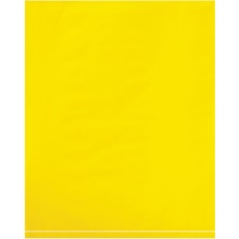 1000-12 x 15" - 2 Mil Yellow Flat Poly Bags