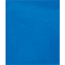 1000-15 x 18" - 2 Mil Blue Flat Poly Bags