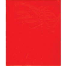 1000-15 x 18" - 2 Mil Red Flat Poly Bags