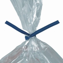4 x 5/32" Blue Paper Twist Ties