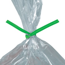 2000-4 x 5/32" Green Paper Twist Ties