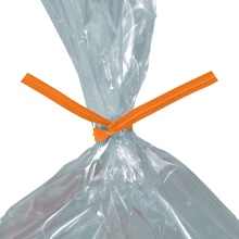 2000-4 x 5/32" Orange Paper Twist Ties