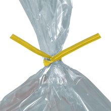 2000-5 x 5/32" Yellow Paper Twist Ties