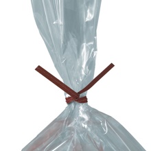 2000-7 x 5/32" Red Paper Twist Ties