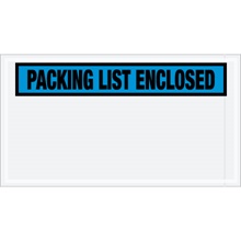 5 1/2 x 10" Blue "Packing List Enclosed" Envelopes