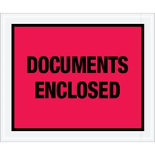 10 x 12" Red "Documents Enclosed" Envelopes