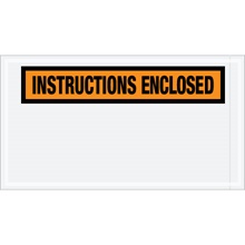 5 1/2 x 10" "Instructions Enclosed" Envelopes