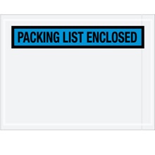 4 1/2 x 6" Blue "Packing List Enclosed" Envelopes