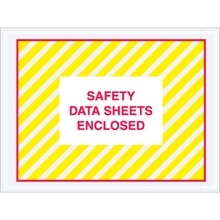 4 1/2 x 6" "Safety Data Enclosed" SDS Envelopes