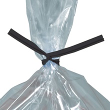 2000-4 x 5/32" Black Plastic Twist Ties