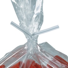 2000-5 x 5/32" White Plastic Twist Ties