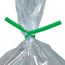 2000-6 x 5/32" Green Plastic Twist Ties