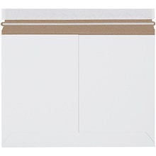 100-12 1/4 x 9 3/4" White Side Loading Stayflats Lite® Mailers