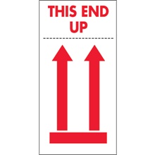 4 x 8" - "This End Up" Labels