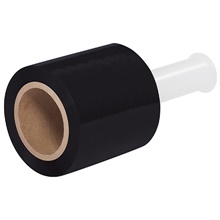 12-5" x 80 Gauge x 1000' Black Bundling Stretch Film
