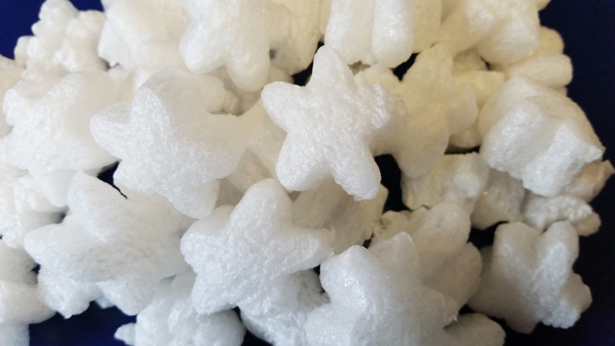 FunPak White Stars Packing Peanuts  Plant Based Biodegradable Compostable 1.5  cu ft Bag