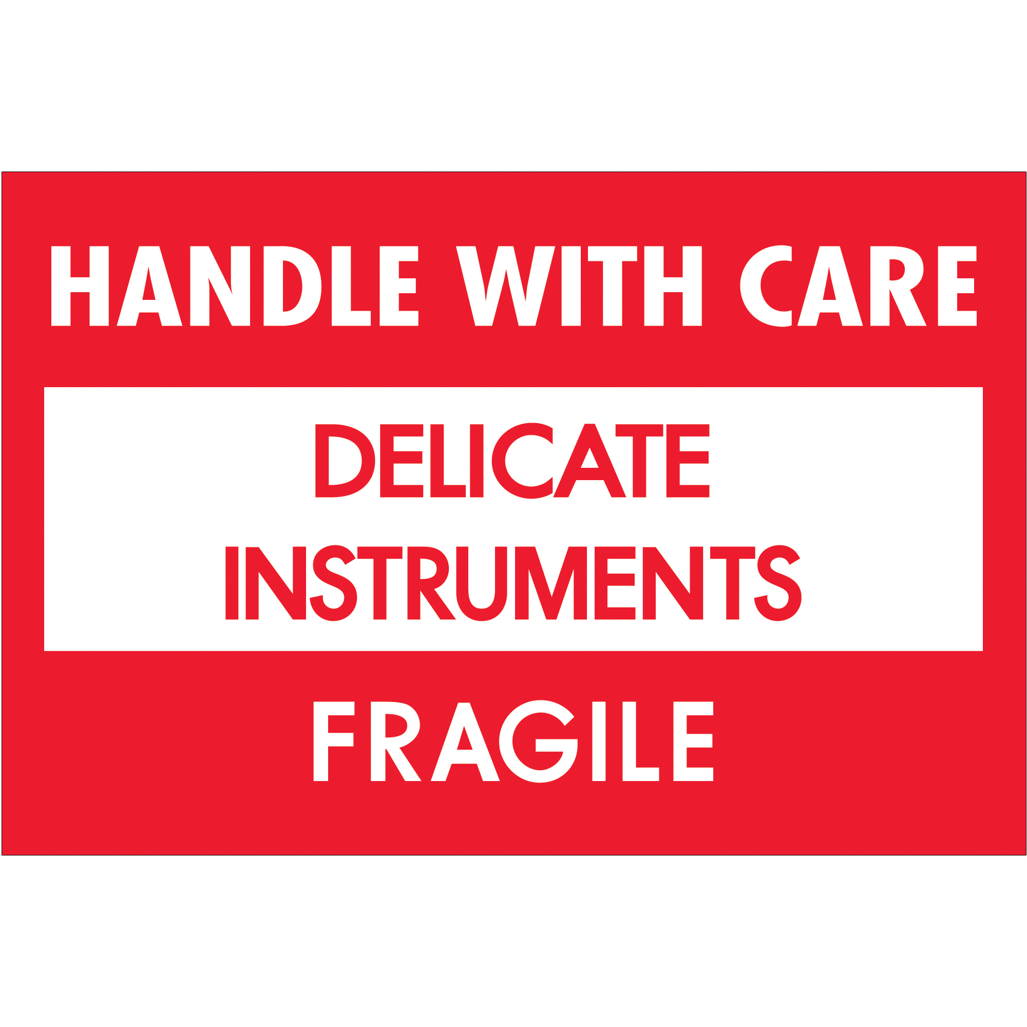 2 x 3" - Delicate Instruments - HWC - Fragile Labels